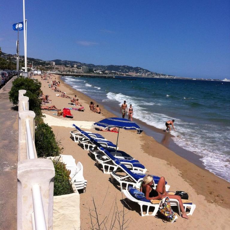 Cannes plage - avec terrasse, vue, mer, piscine, plage, garage - Apartment mit 2 Schlafzimmern - 16