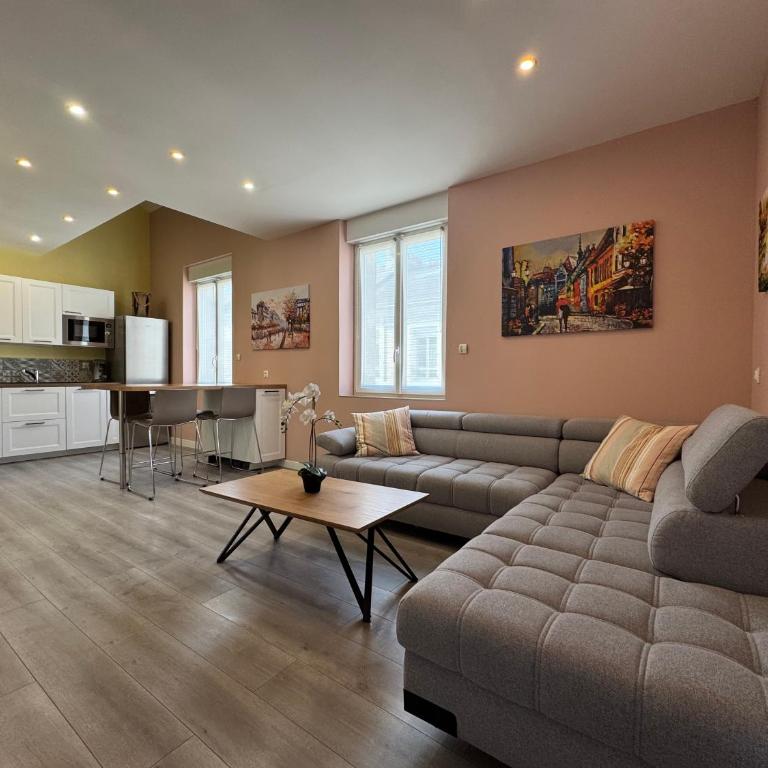 70m2 climatisé - Parking privé - Terrasse - 2 chambres - Lycée Roosevelt - Reims Arena - Appartement 2 Chambres - 1