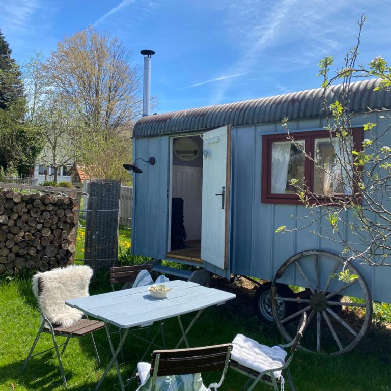Bei uns im Allgäu - Gästewagen Hoimelig mit Warmwasser-Außendusche - Apartment - 1