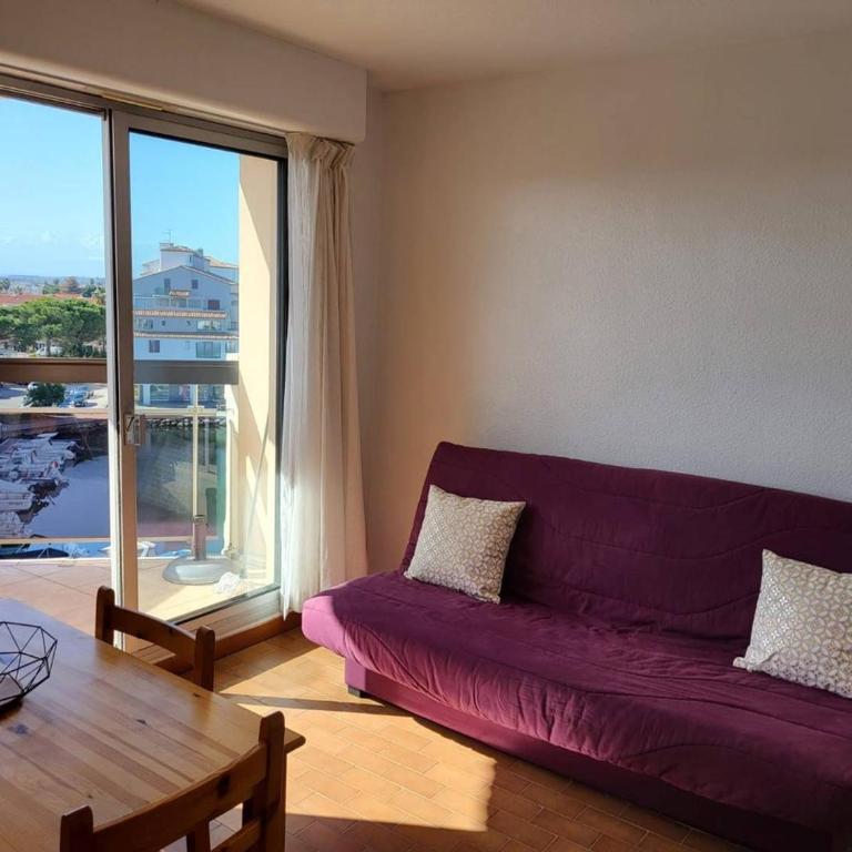 Studio Cabine Lumineux pour 4, Vue Port, Canet-en-Roussillon - FR-1-833-24 - Studio - 2