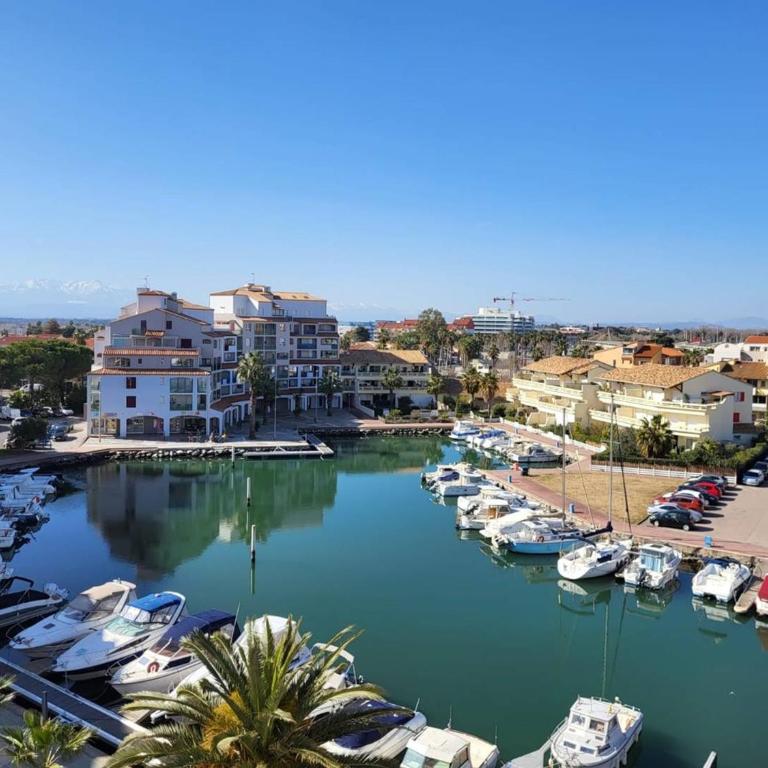 Studio Cabine Lumineux pour 4, Vue Port, Canet-en-Roussillon - FR-1-833-24 - Studio - 11