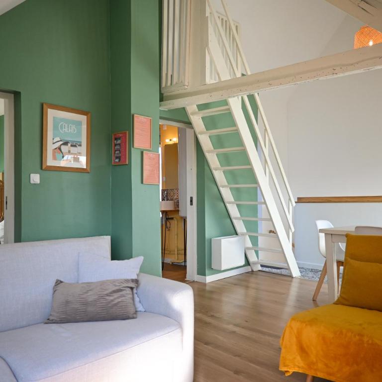 Calais BoisBlanc 4-6 personnes Centre Ville - Appartement 2 Chambres - 4
