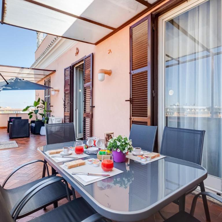 Terrace with a view of Rome - Appartamento con 3 Camere da Letto e con Vista - 12