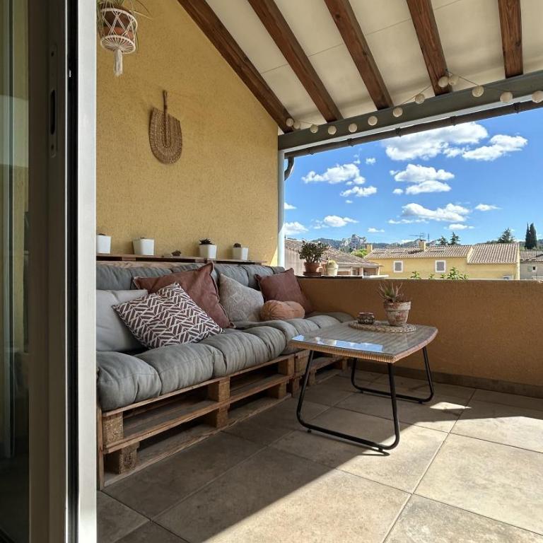 Duplex avec vue sur les Alpilles & parking privé - Appartement 2 Chambres avec Balcon et Terrasse - 13