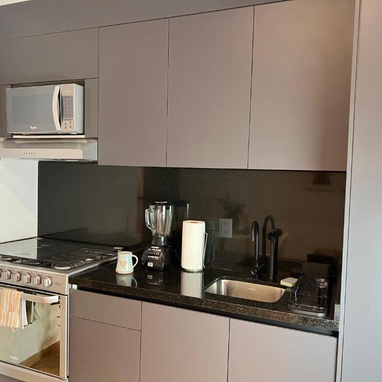 Hermoso Loft en la Roma Norte - One-Bedroom Apartment - 14