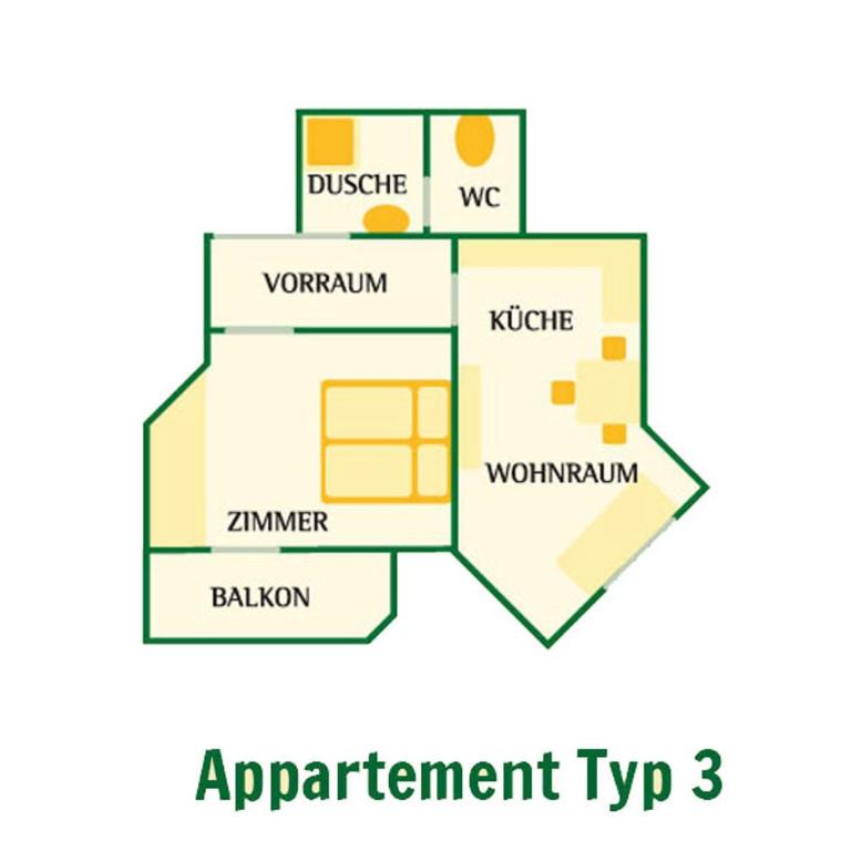 Berghotel Lämmerhof - Apartment mit 1 Schlafzimmer und Balkon - 8