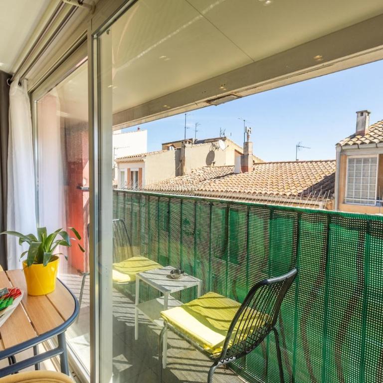 Farigoule Appartement rénové avec balcon - Apartment mit 1 Schlafzimmer - 10