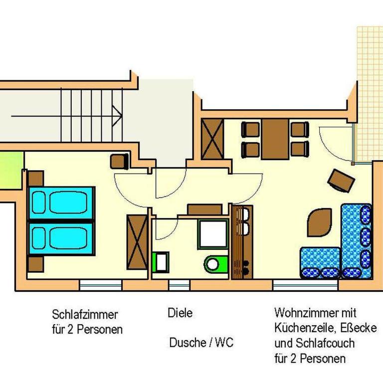 Ferienwohnung Miesbeck - Apartment mit Dusche - 9