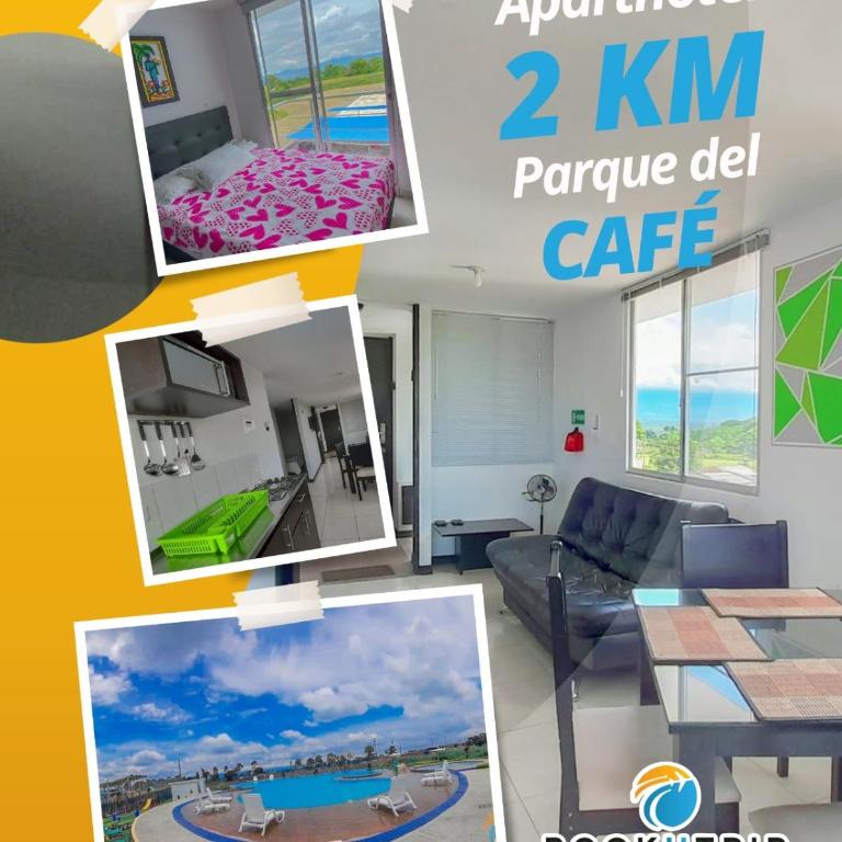 Aparthotel 2km Parque del Café BOOKUTRIP - 311-227-59-73 - Apartamento de 2 dormitorios - 4