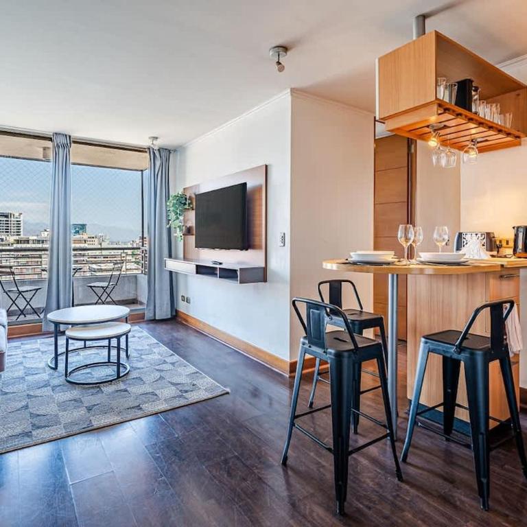 Moderno Depto a Pasos del Metro - Apartamento de 2 dormitorios - 1