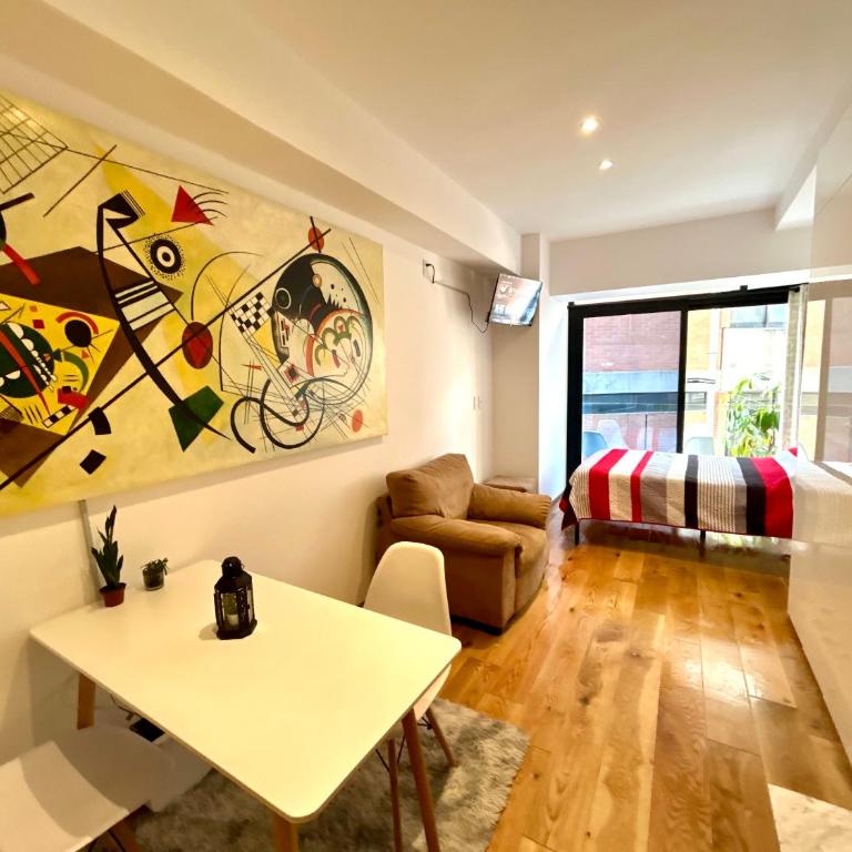 Roma Norte, pool, gym, rooftop, coworking, balcony & parking - One-Bedroom Apartment - 3