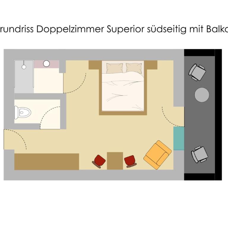 Hotel Kärnten - Doppelzimmer mit Balkon - 2