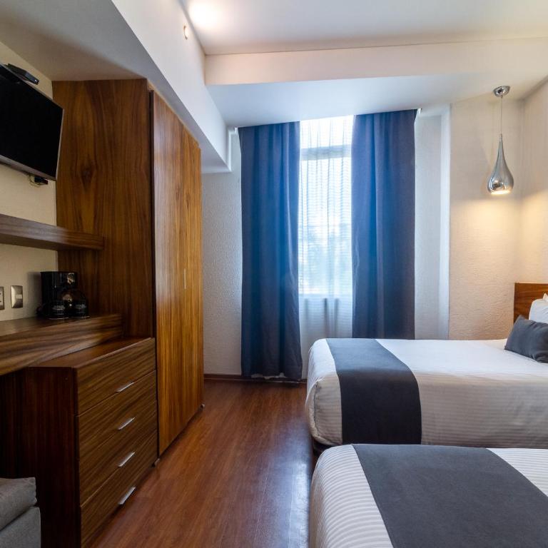 Mesón Ejecutivo Guadalajara - Nuevo Consulado Americano Monraz - Habitación Superior con 2 camas dobles - 7