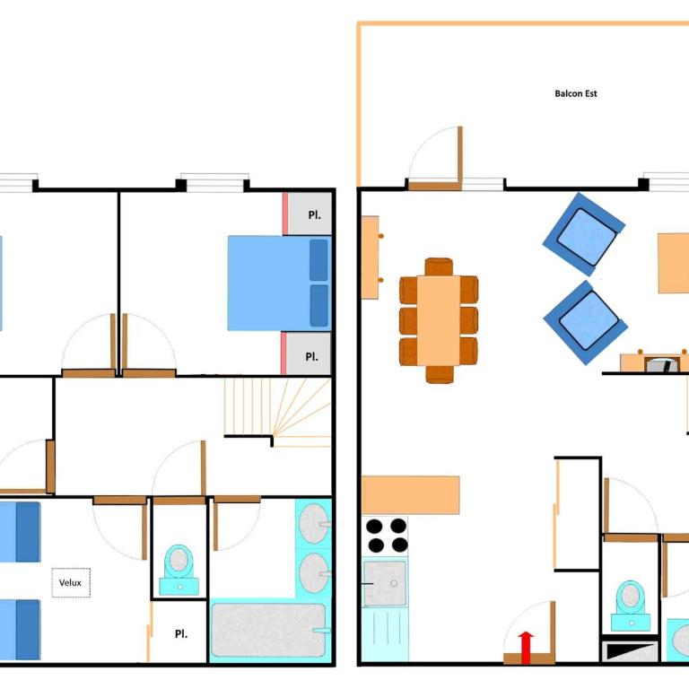Appartement duplex pour 8 pers. à Aussois avec WIFI - FR-1-508B-8 - Apartment - 6