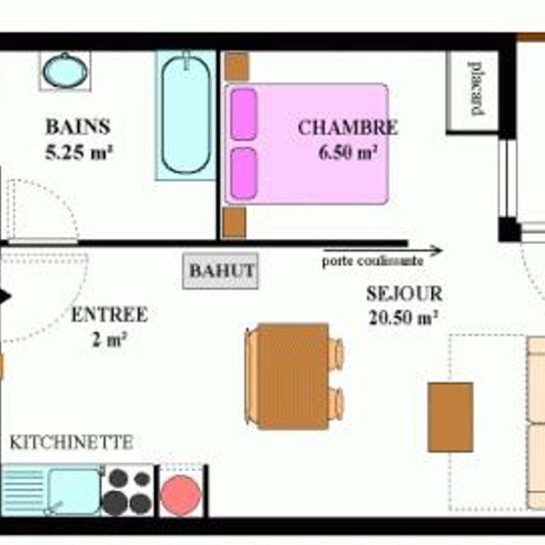 Appartement calme proche navettes, proche piscine - Apartment mit 1 Schlafzimmer - 2