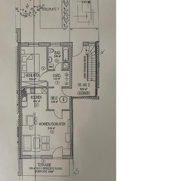 Ferienwohnung Sonnenplatz - Apartment mit 1 Schlafzimmer - 22