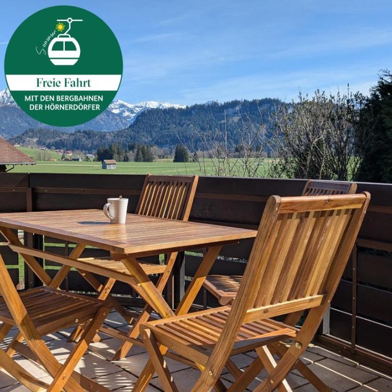 Ferienwohnung Alpengaudi in Bolsterlang Sommerbergbahn kostenlos - Apartment mit 2 Schlafzimmern und Bergblick - 1