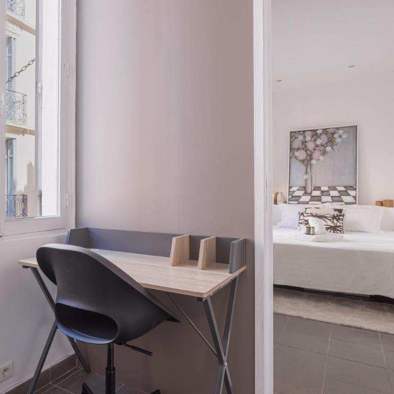 " White Meynadier " CityCenter - CONGRES - Terrasse - Clim - Wifi - Apartamento de 1 dormitorio - 13