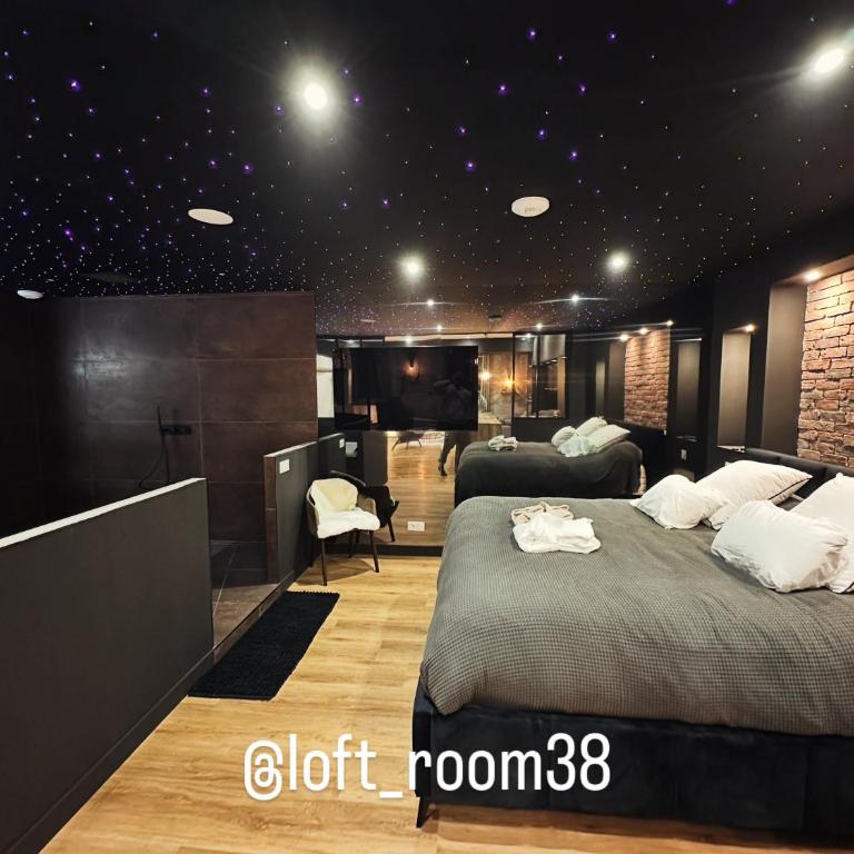 loft room38 - Chambre Lit King-Size avec Baignoire Spa - 1