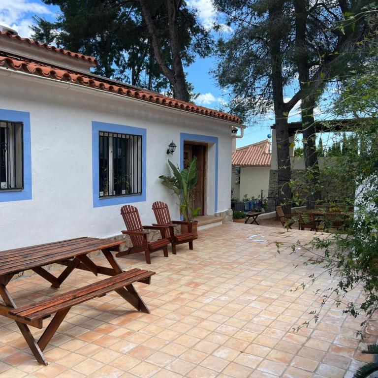 House with swimming pool and amazing sea and mountain views in Montgó, Denia - Casa con 1 dormitorio - 59