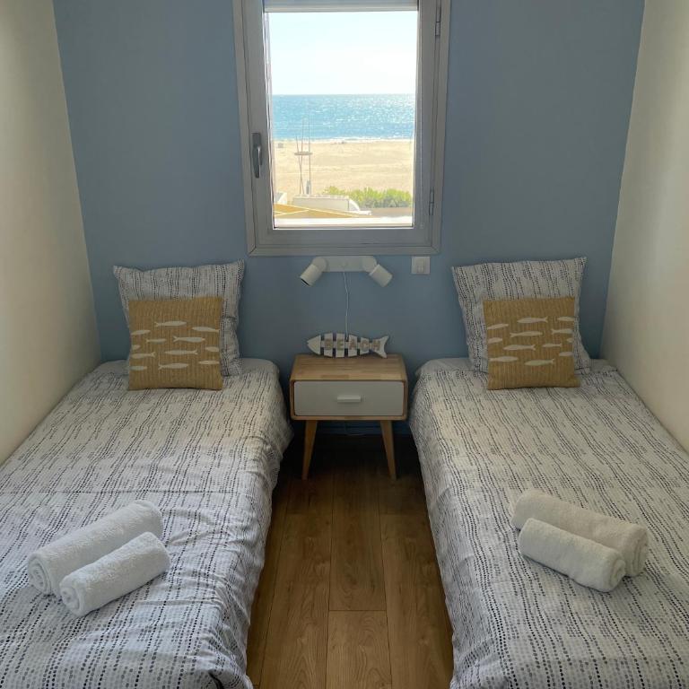 Bel appartement vue mer accès direct plage, wifi fibre gratuit - Appartement 2 Chambres - 2