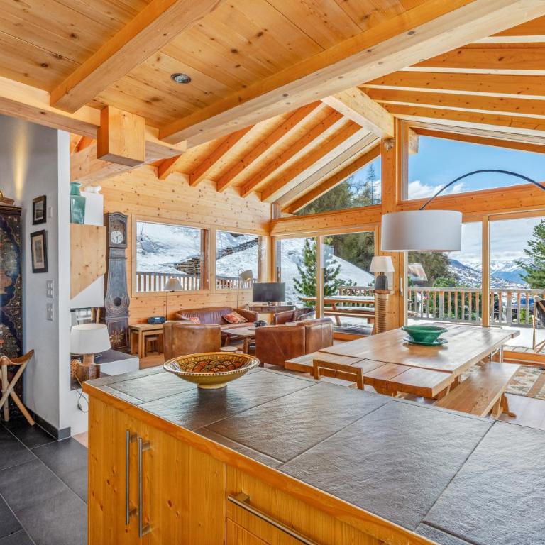 Chalet Magrappe, accès direct à la piste des Mayens de Veysonnaz - Chalet - 9