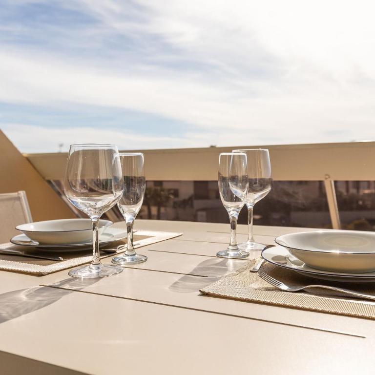 Serenity - Vue mer Design & Terrasse plein sud Héliopolis O - Village Naturiste - Apartment mit 1 Schlafzimmer - 28