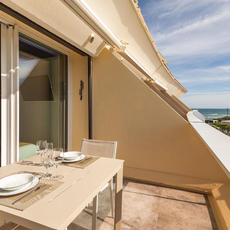 Serenity - Vue mer Design & Terrasse plein sud Héliopolis O - Village Naturiste - Apartment mit 1 Schlafzimmer - 25