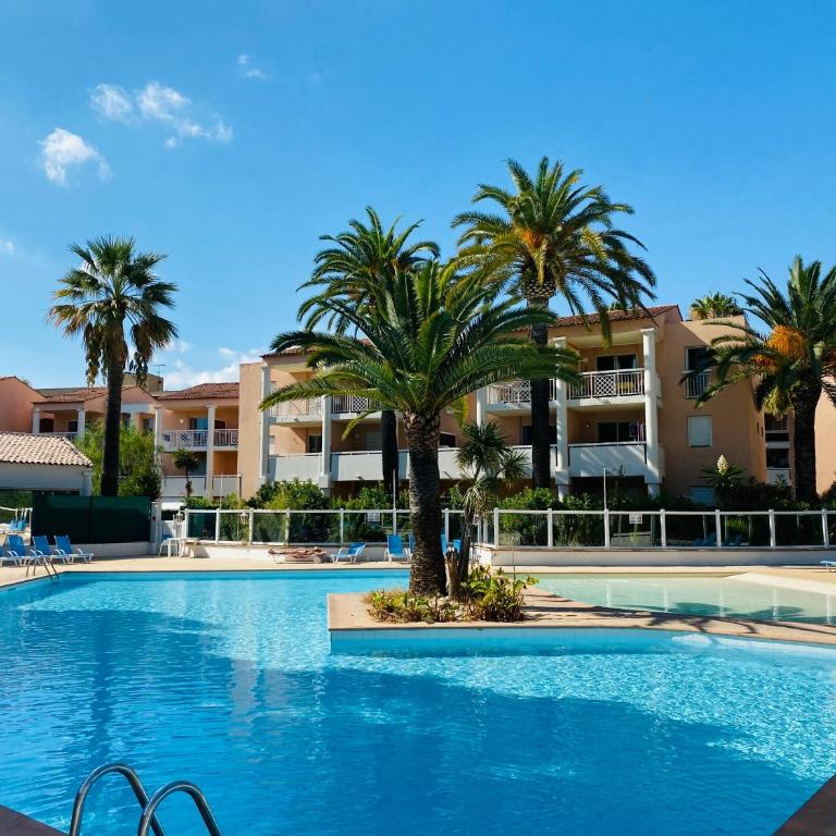 Golf Juan Riviera, piscine, 5min plage - Appartement 1 Chambre - 2