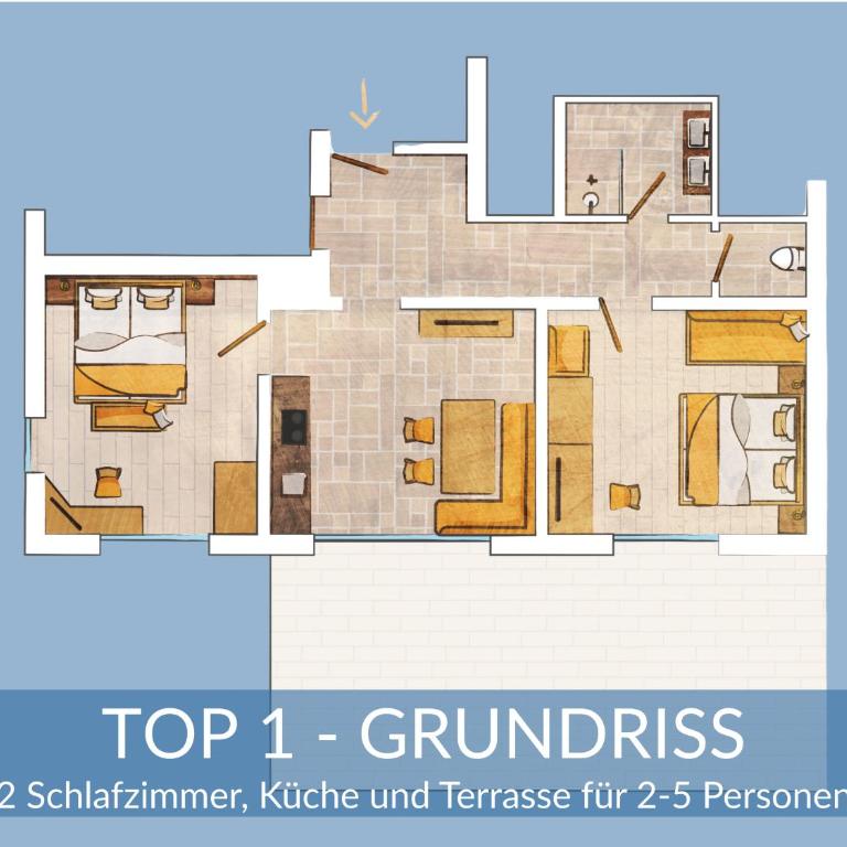 Heimathaus Dengg - Ferienwohnungen im Lungau - Ski & Wanderurlaub nahe Obertauern im Salzburger Land - Apartment mit 2 Schlafzimmern und Terrasse - barrierefrei - 18