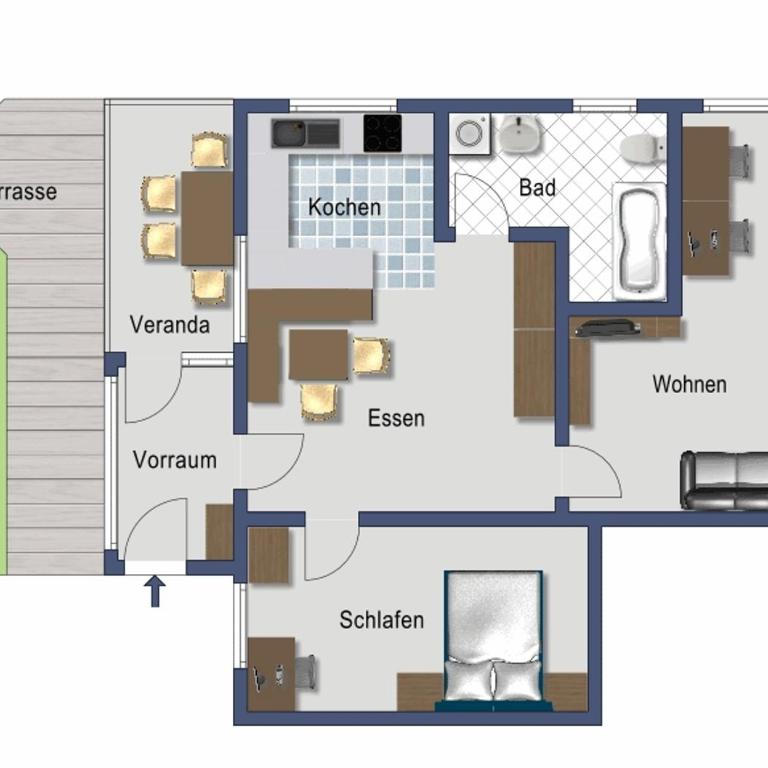 Ferienhof Haderlehn - Apartment mit 1 Schlafzimmer - 8