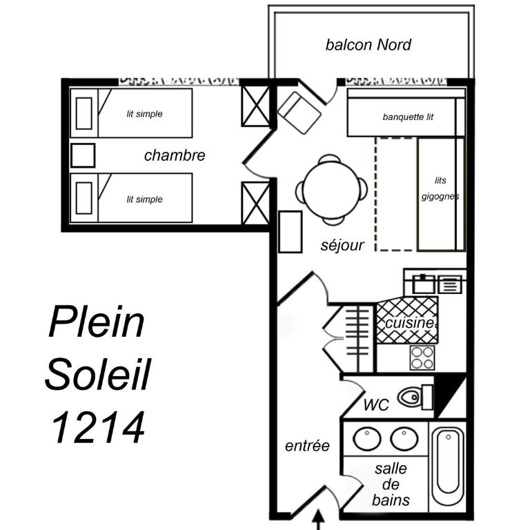 Residence Plein Soleil - Appartement 1 Chambre (4 Adultes) - 3
