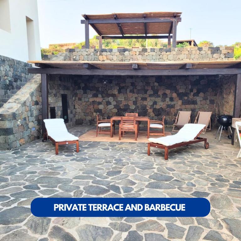 Dammuso Cala Cinque Denti - Affittica - Apartment mit 2 Schlafzimmern, Terrasse und Meerblick - 3