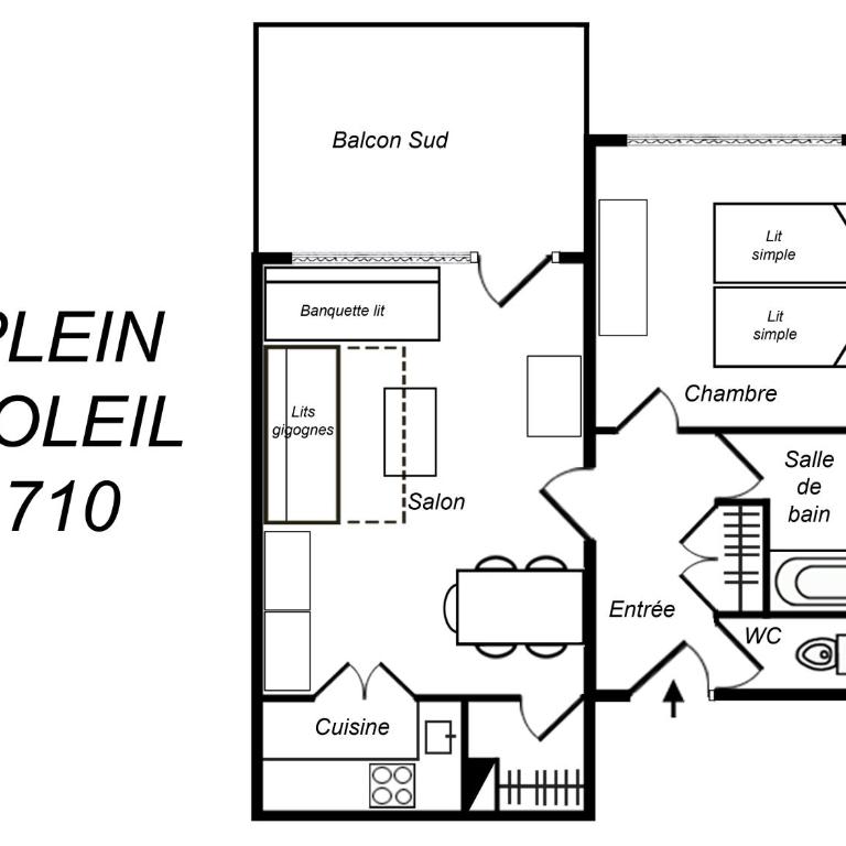 Residence Plein Soleil - Appartement 1 Chambre (5 Adultes) - 4