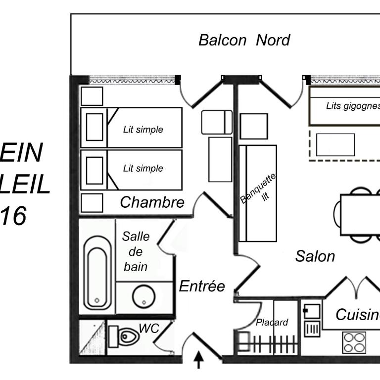 Residence Plein Soleil - Appartement 1 Chambre (5 Adultes) - 2