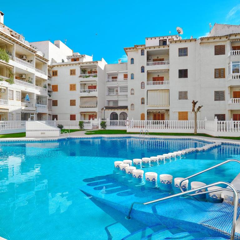 Modern Relax Oasis with Pool, 150m from the Sea - Apartamento de 2 dormitorios con vistas a la piscina - 33