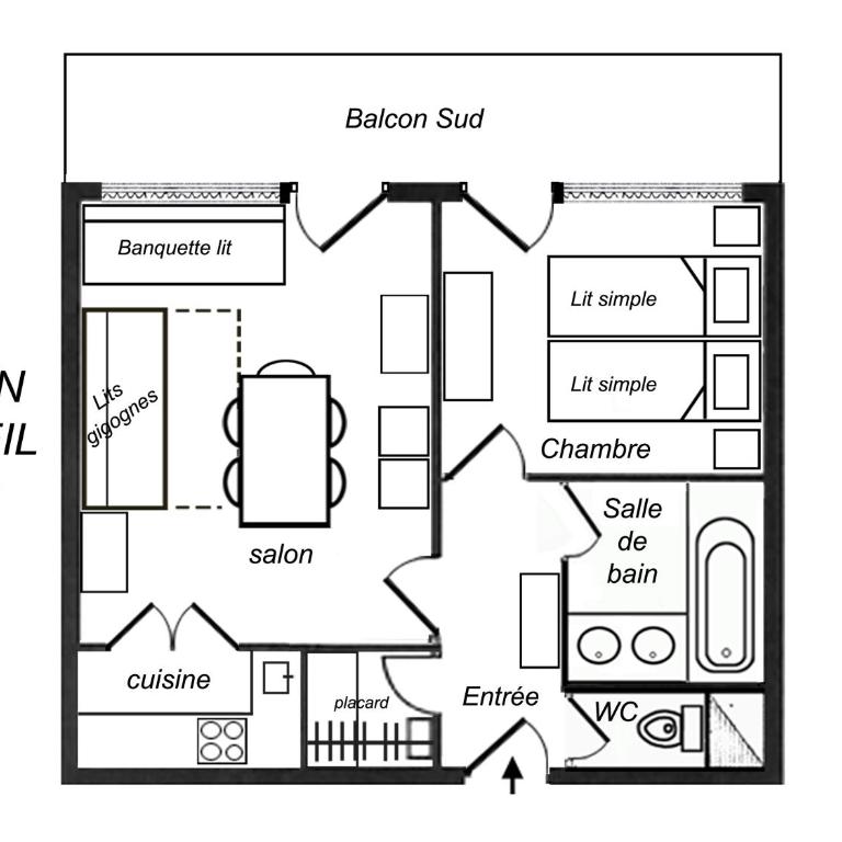 Residence Plein Soleil - Appartement 1 Chambre (5 Adultes) - 2
