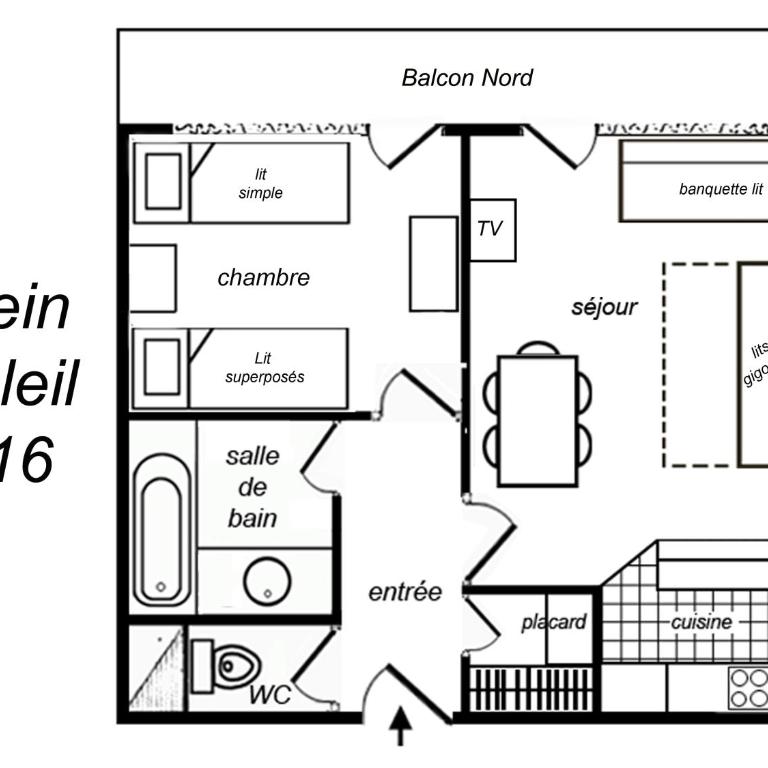 Residence Plein Soleil - Appartement 1 Chambre (5 Adultes) - 3