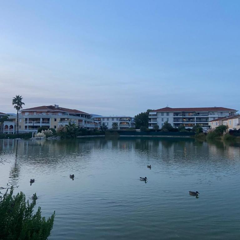 Lake View Apartment with Private Garden& Parking, Residence Pool & Tennis Court - Appartement 1 Chambre - Vue sur Lac - 4