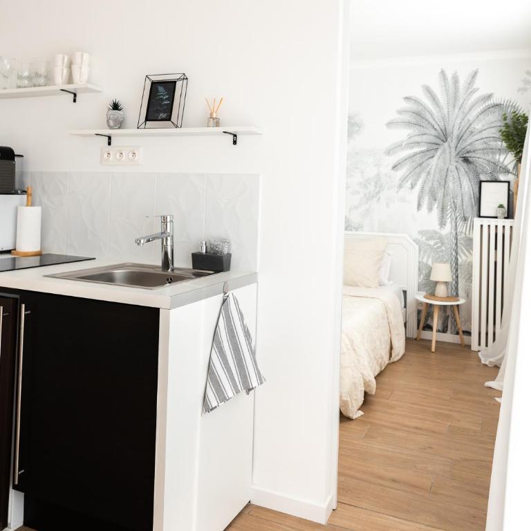 Appartement avec climatisation, à 900 m de la plage - One-Bedroom Apartment - 6