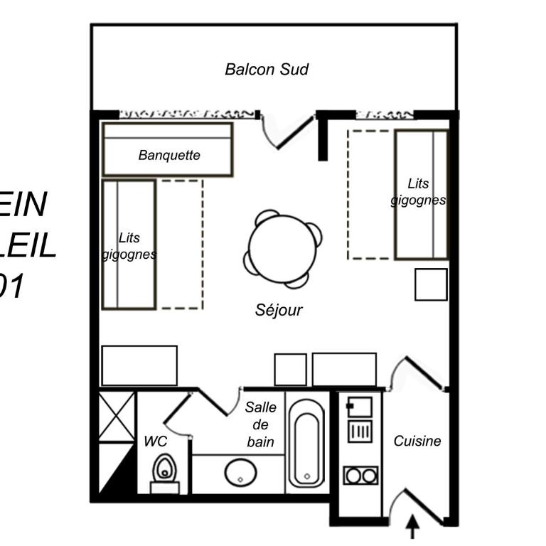 Residence Plein Soleil - Studio (3 Adultes) - 2