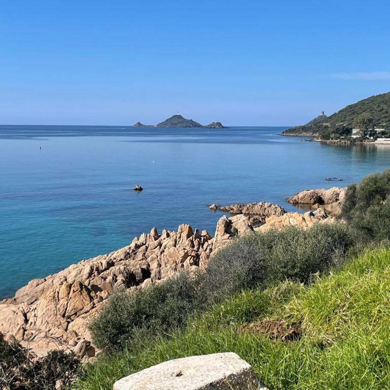 Appartement de luxe type 4 Eden Suite Sanguinaires vue mer avec piscine chauffée résidence Ajaccio - Apartment mit 3 Schlafzimmern - 81