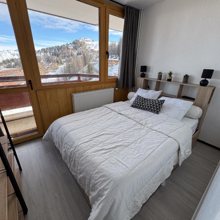 Appartement 4 personnes au pied des pistes à La Plagne Centre - Le France - Studio mit Bergblick - 9