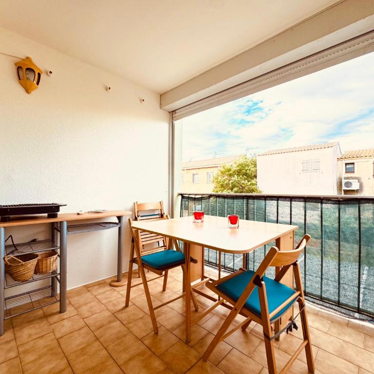 15 min à pieds de la mer- piscine privée- place de parking privée - Appartement 1 Chambre - 4