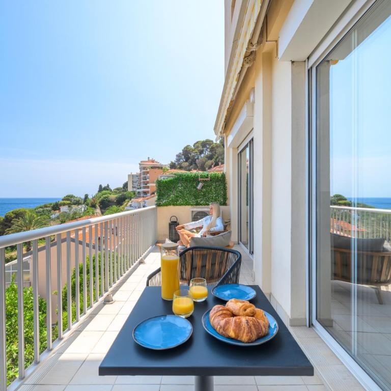 Panorama Mer et Plage Cap d Ail proche Monaco - Appartement 3 Chambres - Vue sur Mer - 4