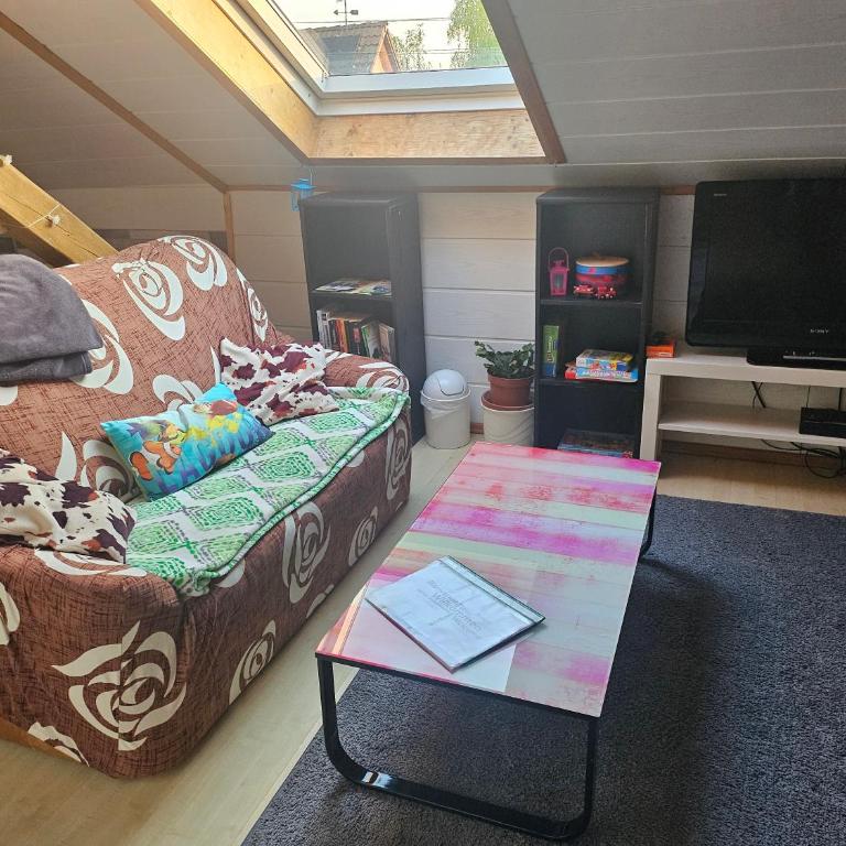 GästeZimmer im Altbau Dachgeschoss mit kleinem Bad WLAN, TV und Parkplatz - Apartment mit Dusche - 6