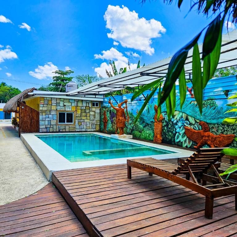 Maya Dreams Bacalar - Habitación Doble con vistas a la piscina - 1