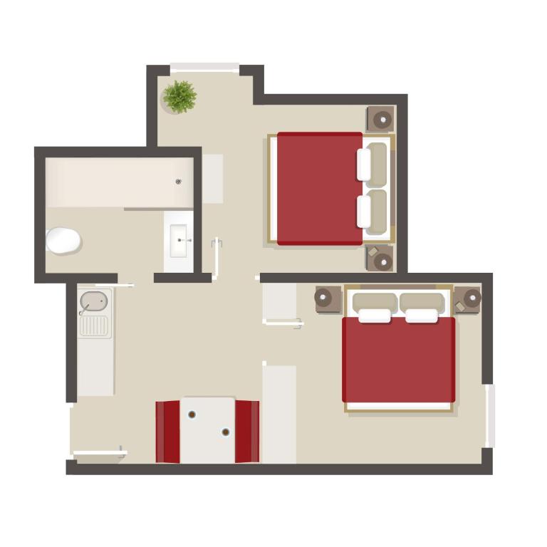 Biohotel Kunstquartier - Apartment mit 2 Schlafzimmern - 16