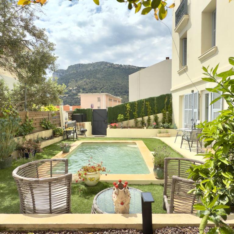 Monaco 2bdr luxury apartment, private garden&pool - Appartement 2 Chambres - Vue sur Mer - 68