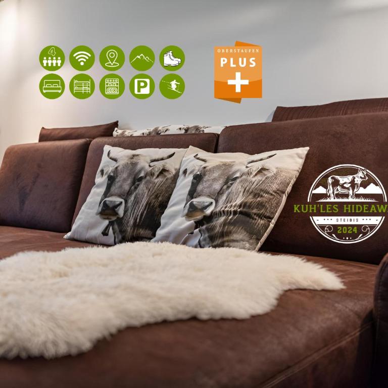 KUH'les Hideaway Steibis 3-Zimmer Ferienwohnung 55 m² - Apartment mit 2 Schlafzimmern - 1
